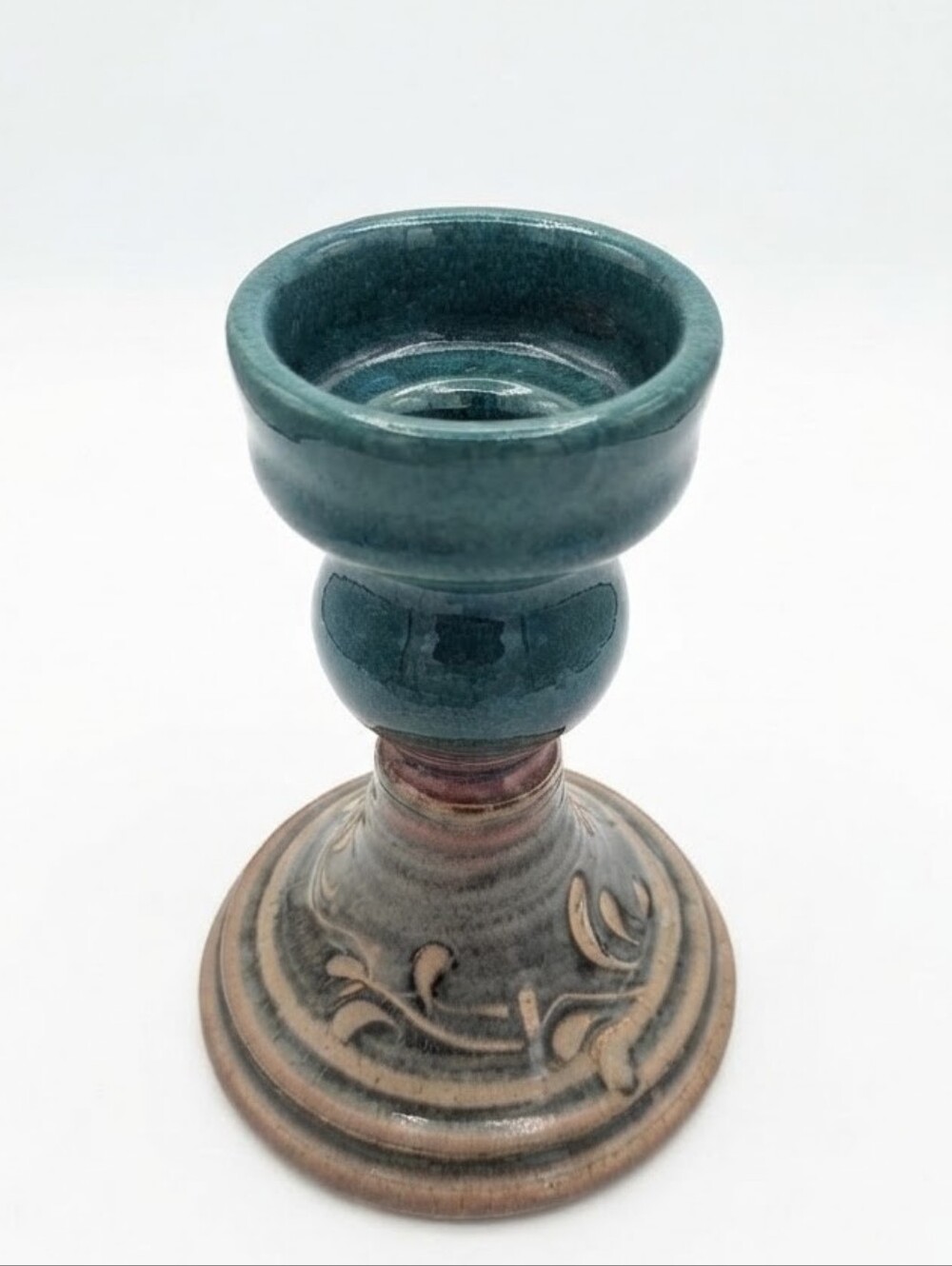 JoVic Pottery Handcrafted Canadian Studio Art Pottery Candlestick Holder